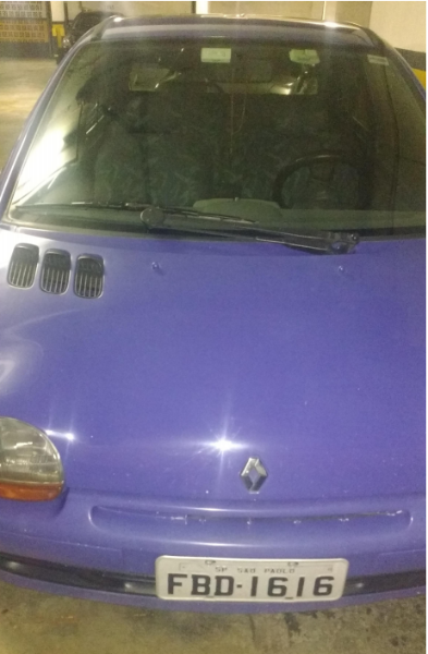  VEÍCULO DE PLACA FBD 1616, RENAVAM: 00623791331, CHASSI: VF1C06305RF080036, CPF DO PROPRIETÁRIO: 215.718.148-25. DESCRIÇÃO: um automóvel marca/modelo IMP/RENAULT TWINGO, na cor azul, gasolina, ano de fabricação/modelo 1994/1994. Conforme informação do oficial de justiça em 28 de fevereiro de 2018: 